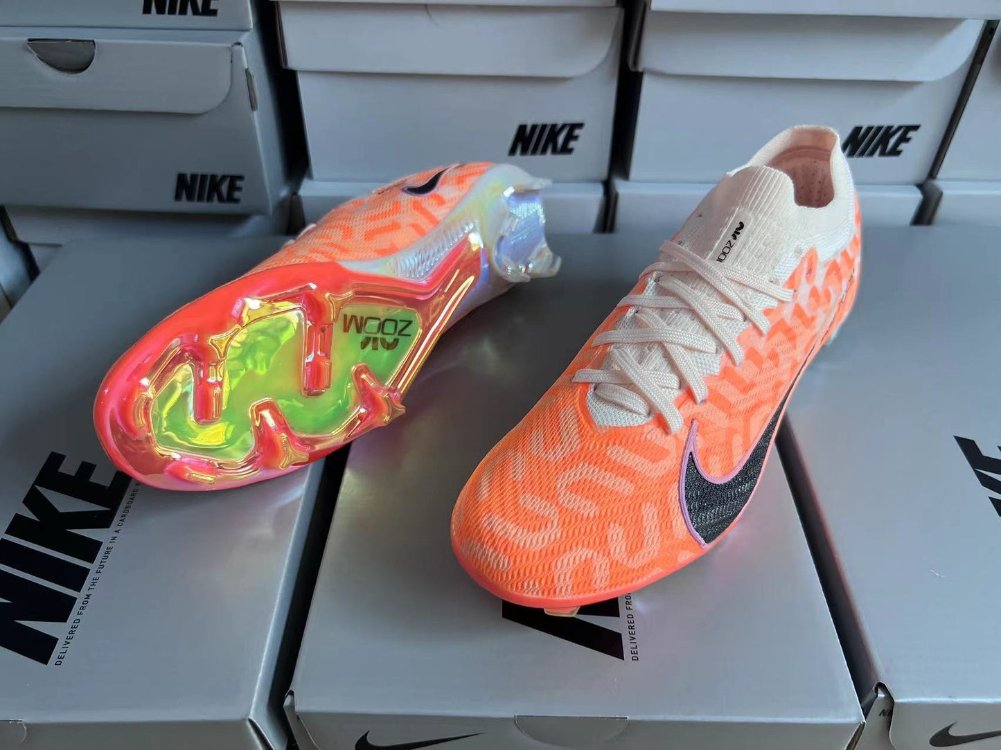נעלי כדורגל “Nike mercurial vapor”כתומות